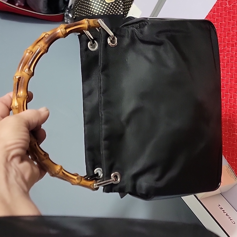 Gucci bamboo lambskin/nylon exterior - Picture 5 of 12
